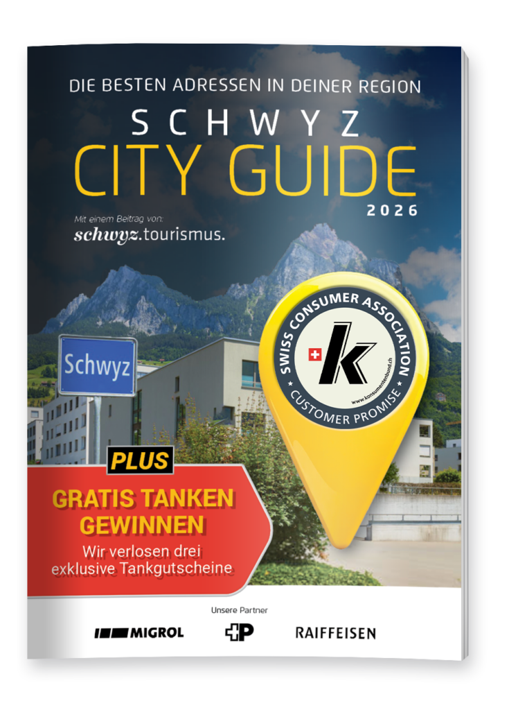 Titelseite City Guide Schwyz 2026