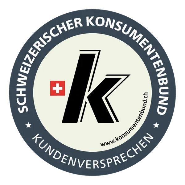 Offizielles Gütesiegel Kundenversprechen des Schweizerischen Konsumentenbunds