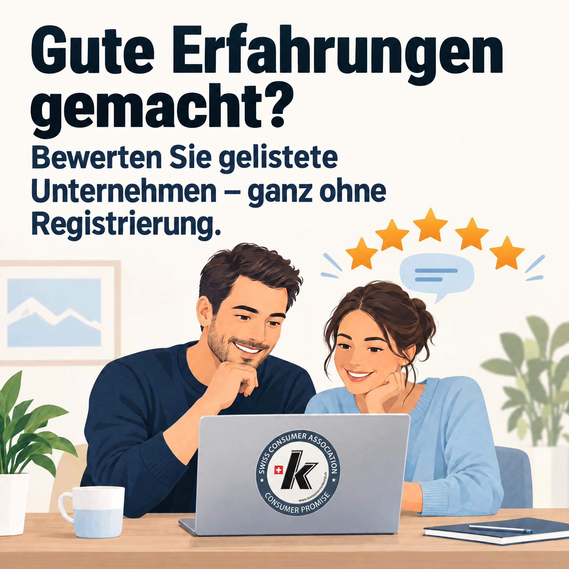 Gute Erfahrungen gemacht? Bewerten Sie gelistete Unternehmen – ganz ohne Registrierung.